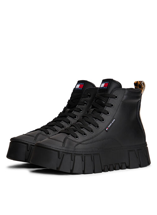 Tommy Hilfiger Siyah Kadın Sneaker EN0EN02858BDS - Görsel 3