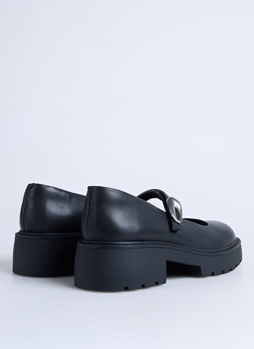 Calvin Klein Siyah Kadın Deri Günlük Ayakkabı YW0YW02065BEH - Görsel 4