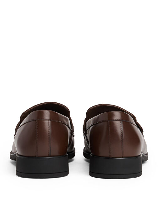 Tommy Hilfiger Kahverengi Kadın Deri Loafer FW0FW08971GV0 - Görsel 6