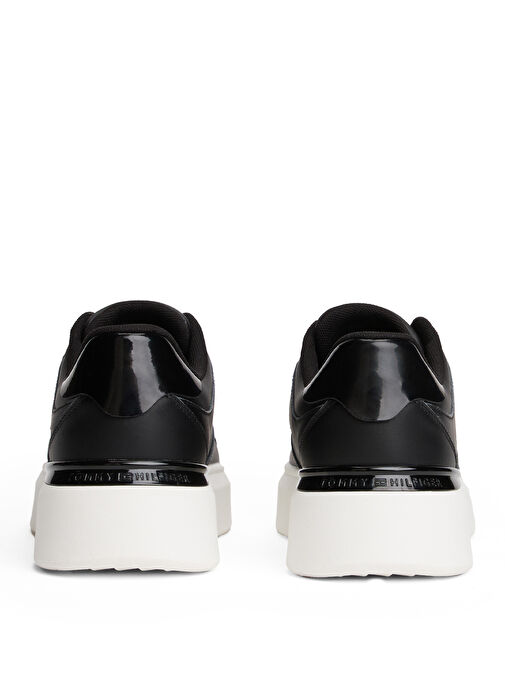 Tommy Hilfiger Siyah Kadın Deri Sneaker FW0FW08819BDS - Görsel 5