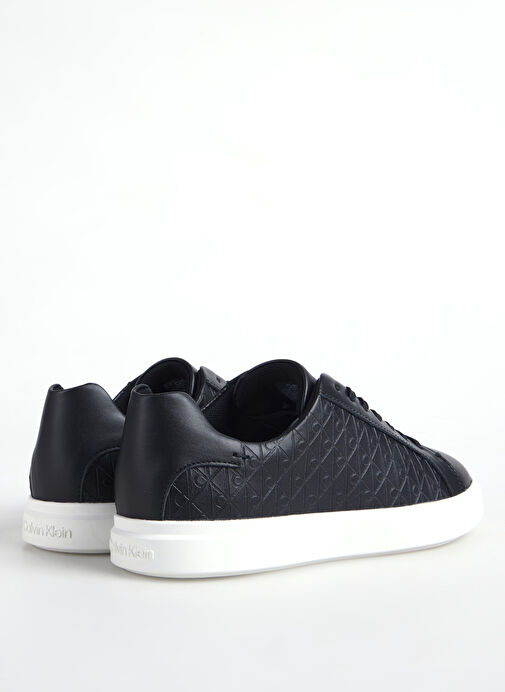 Calvin Klein Siyah Kadın Deri Sneaker HW0HW02817BEH - Görsel 4