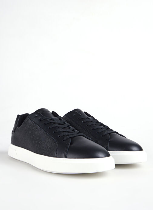 Calvin Klein Siyah Kadın Deri Sneaker HW0HW02817BEH - Görsel 3