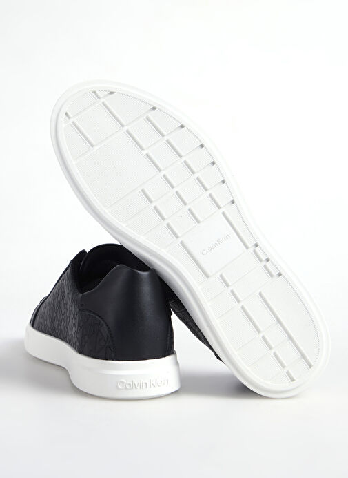 Calvin Klein Siyah Kadın Deri Sneaker HW0HW02817BEH - Görsel 5