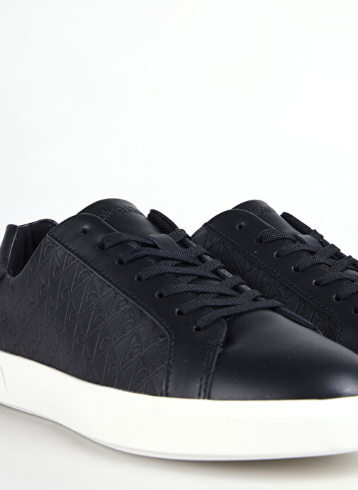 Calvin Klein Siyah Kadın Deri Sneaker HW0HW02817BEH - Görsel 6