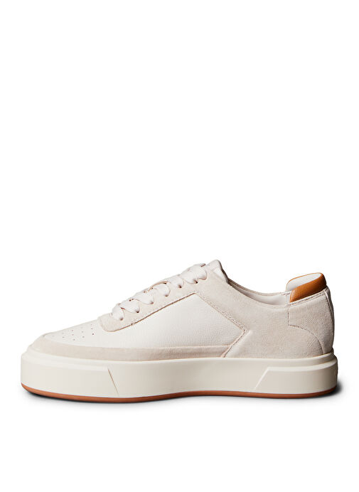 Calvin Klein Bej Kadın Deri Sneaker YW0YW0198701M - Görsel 3