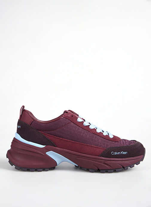 Calvin Klein Bordo Kadın Deri Sneaker YW0YW01995VH2 - Görsel 2