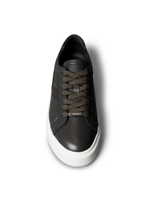 Calvin Klein Siyah Kadın Deri Sneaker YW0YW02007PAR - Görsel 6