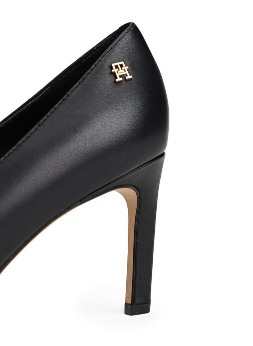 Tommy Hilfiger Siyah Kadın Deri Stiletto FW0FW08993BDS - Görsel 6