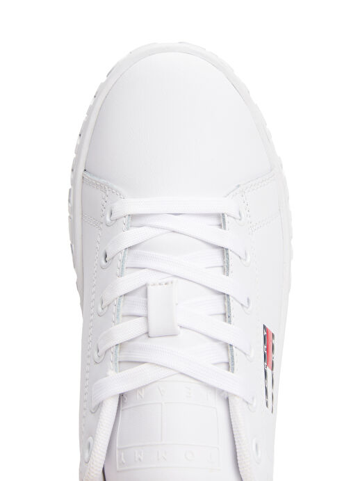 Tommy Hilfiger Beyaz Kadın Sneaker EN0EN02703YBS - Görsel 6