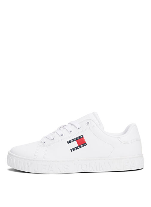 Tommy Hilfiger Beyaz Kadın Sneaker EN0EN02703YBS - Görsel 4