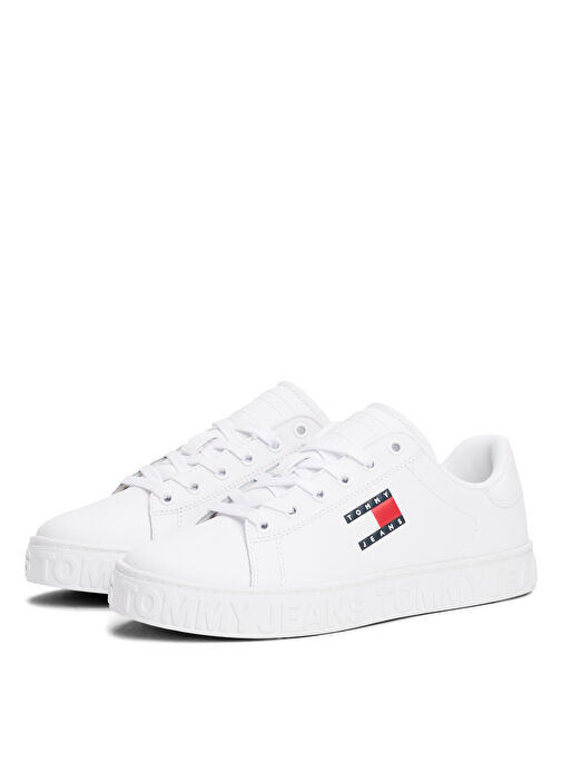 Tommy Hilfiger Beyaz Kadın Sneaker EN0EN02703YBS - Görsel 3