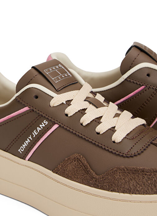 Tommy Hilfiger Kahverengi Kadın Sneaker EN0EN02902GWN - Görsel 6