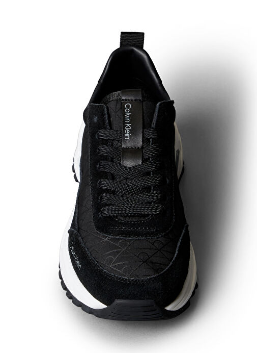 Calvin Klein Siyah Kadın Deri Sneaker YW0YW0199501O - Görsel 6
