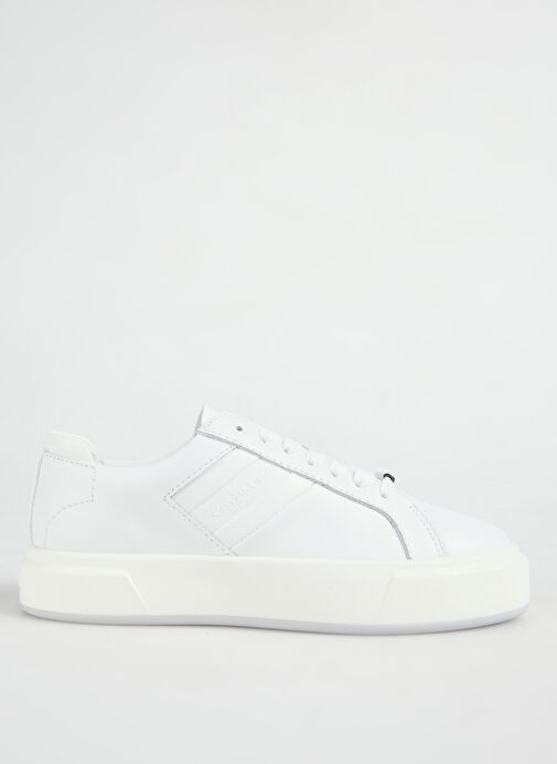 Calvin Klein Beyaz Kadın Deri Sneaker YW0YW02007YAF - Görsel 2