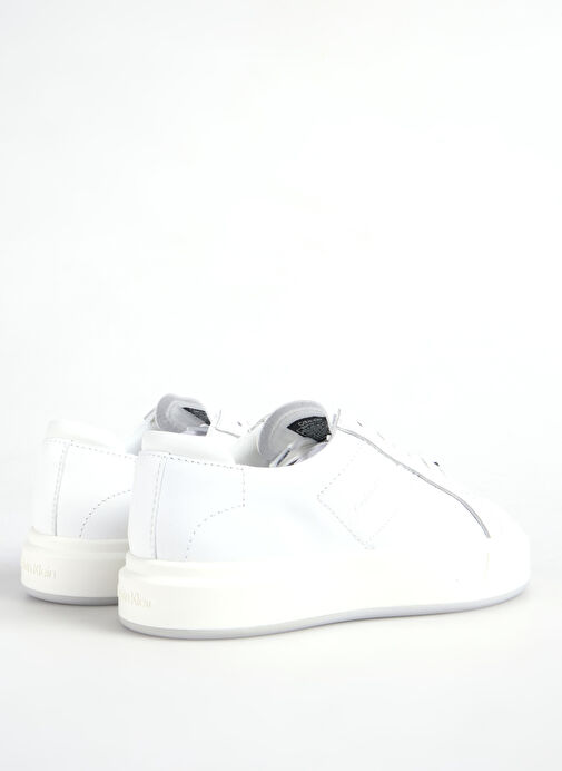 Calvin Klein Beyaz Kadın Deri Sneaker YW0YW02007YAF - Görsel 4