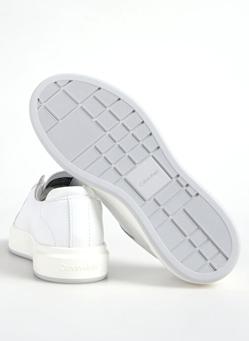 Calvin Klein Beyaz Kadın Deri Sneaker YW0YW02007YAF - Görsel 5