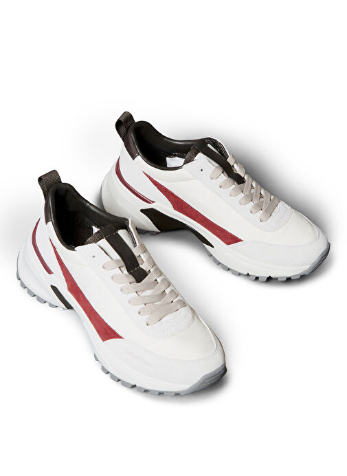 Calvin Klein Krem - Bordo Kadın Sneaker YW0YW020750IN - Görsel 3