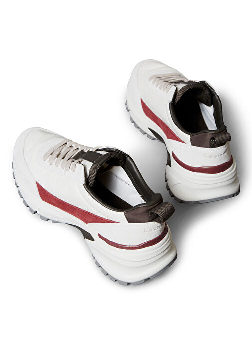 Calvin Klein Krem - Bordo Kadın Sneaker YW0YW020750IN - Görsel 4