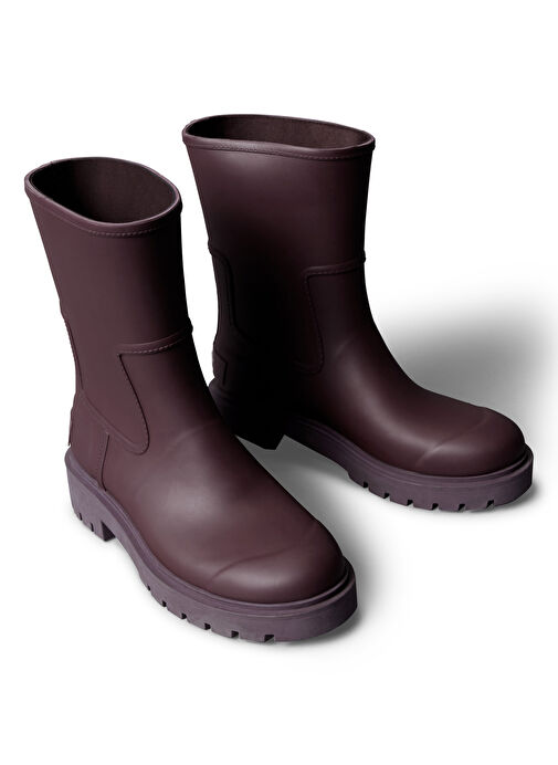 Calvin Klein Bordo Kadın Yağmur Botu YW0YW02004VH2 - Görsel 5