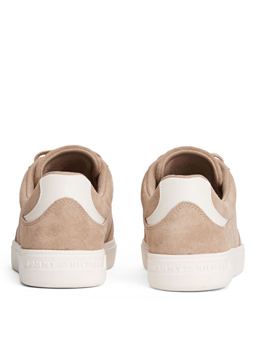 Tommy Hilfiger Bej Kadın Deri Sneaker FW0FW09050AFE - Görsel 6