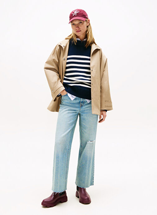 Tommy Hilfiger Bordo Kadın Yağmur Botu FW0FW08974H04 - Görsel 7