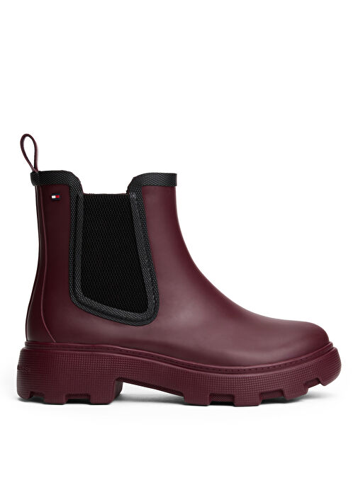Tommy Hilfiger Bordo Kadın Yağmur Botu FW0FW08974H04 - Görsel 2
