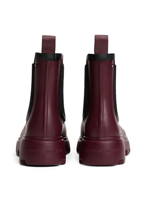 Tommy Hilfiger Bordo Kadın Yağmur Botu FW0FW08974H04 - Görsel 6