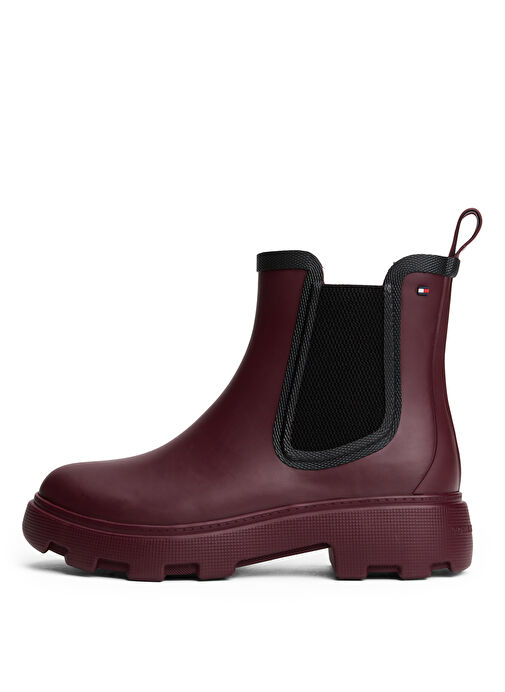Tommy Hilfiger Bordo Kadın Yağmur Botu FW0FW08974H04 - Görsel 4