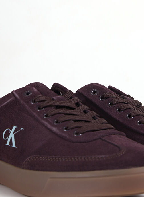 Calvin Klein Kahverengi Kadın Deri Sneaker HW0HW02683VH2 - Görsel 6