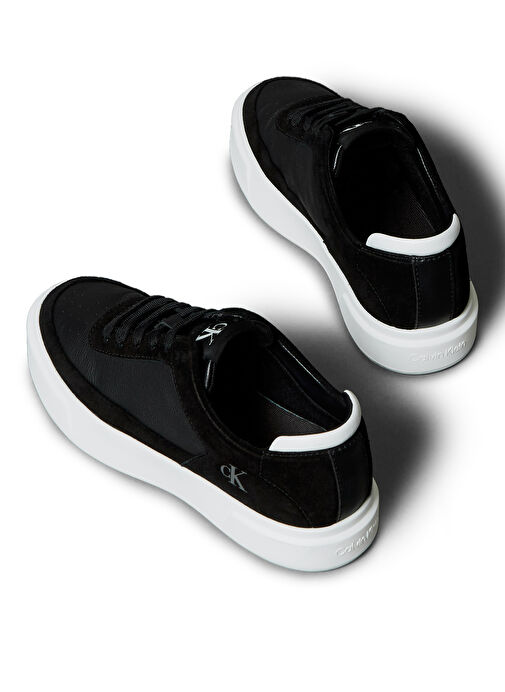 Calvin Klein Siyah Kadın Deri Sneaker YW0YW019870GM - Görsel 5