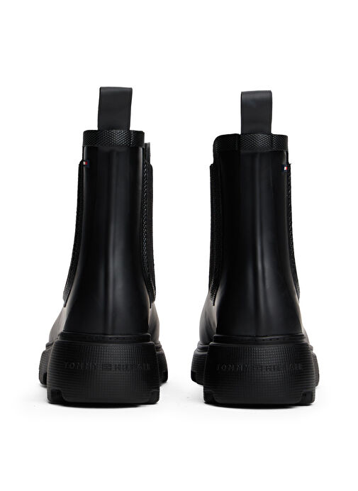 Tommy Hilfiger Siyah Kadın Yağmur Botu FW0FW08974BDS - Görsel 5