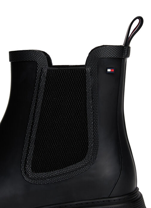 Tommy Hilfiger Siyah Kadın Yağmur Botu FW0FW08974BDS - Görsel 6