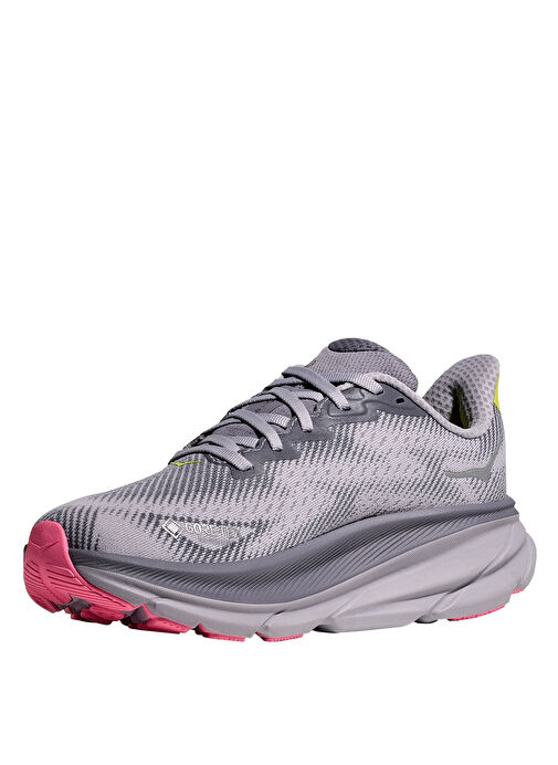 HOKA 1141490F-GYSK Clifton 9 GTX Gri Kadın Koşu Ayakkabısı - Görsel 5