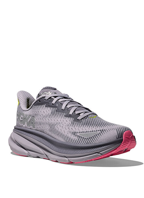 HOKA 1141490F-GYSK Clifton 9 GTX Gri Kadın Koşu Ayakkabısı - Görsel 4