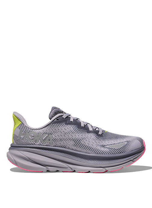 HOKA 1141490F-GYSK Clifton 9 GTX Gri Kadın Koşu Ayakkabısı - Görsel 2