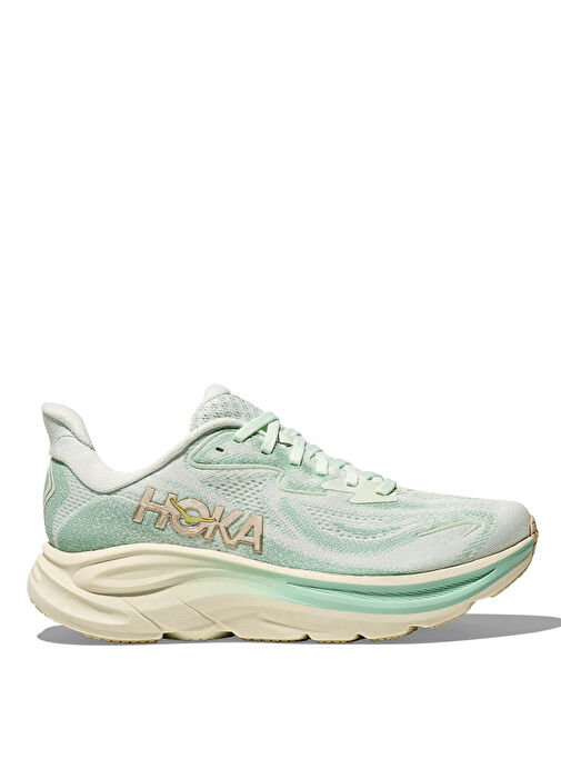 HOKA 1162031-SJD Clifton 10 Yeşil Kadın Koşu Ayakkabısı - Görsel 2