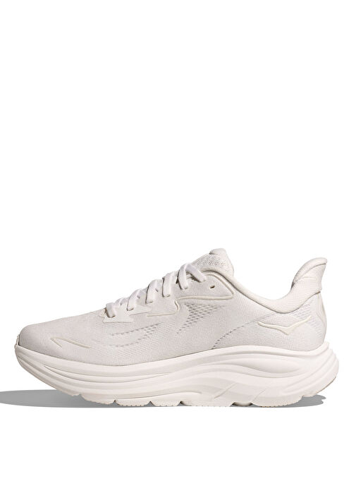 HOKA 1162031-WWH Clifton 10 Beyaz Kadın Koşu Ayakkabısı - Görsel 3