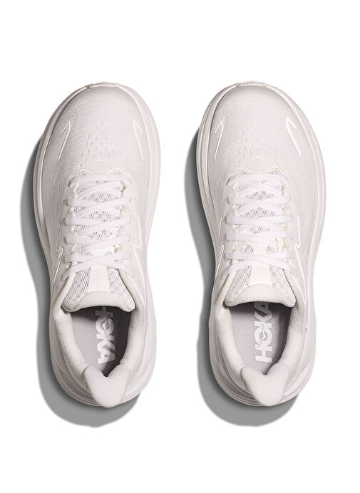 HOKA 1162031-WWH Clifton 10 Beyaz Kadın Koşu Ayakkabısı - Görsel 6