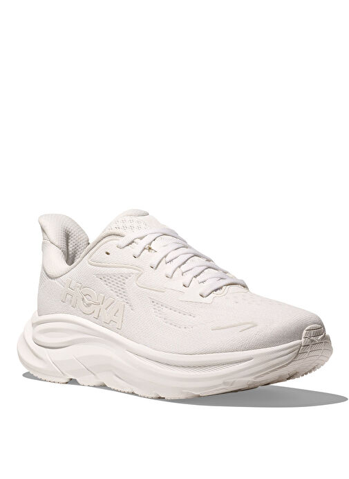 HOKA 1162031-WWH Clifton 10 Beyaz Kadın Koşu Ayakkabısı - Görsel 4