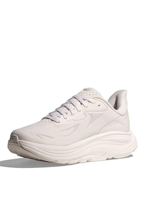 HOKA 1162031-WWH Clifton 10 Beyaz Kadın Koşu Ayakkabısı - Görsel 5