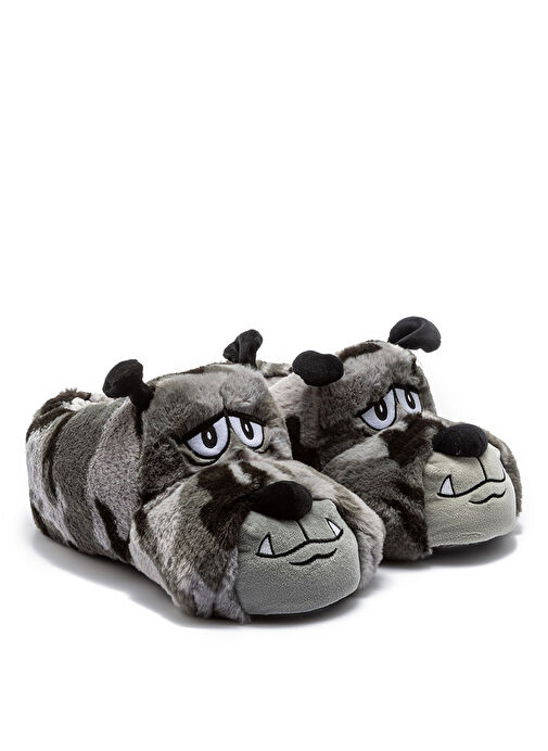 Twigy Gri Erkek Ev Terliği TW KAMUFLE - Görsel 2