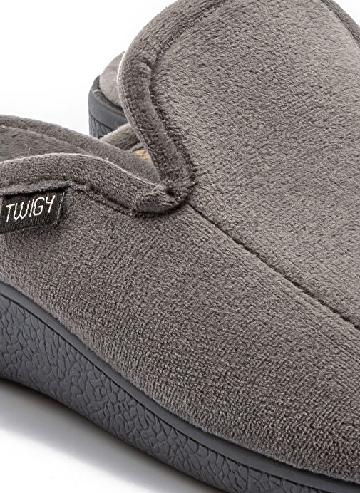 Twigy Gri Erkek Ev Terliği TW FRED - Görsel 3