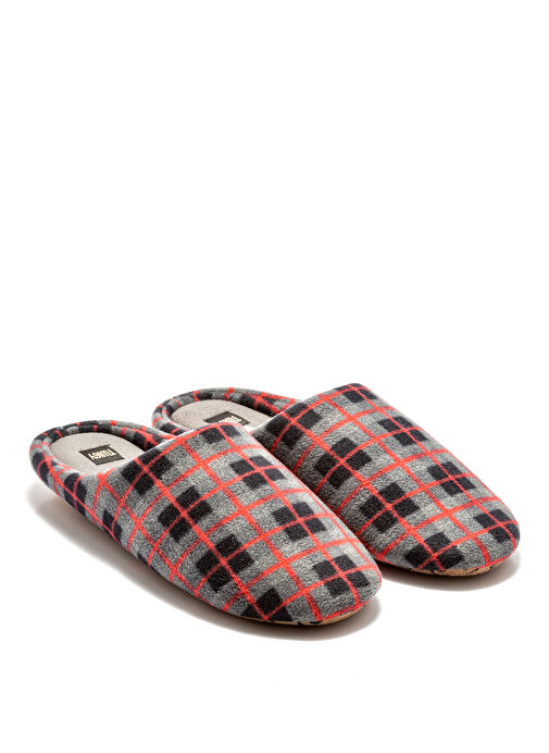 Twigy Gri Erkek Ev Terliği TW DAVID POLAR - Görsel 2