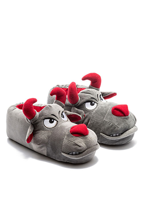 Twigy Gri Erkek Ev Terliği TW TORO - Görsel 2