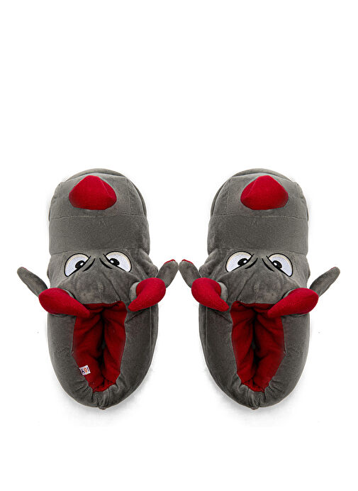 Twigy Gri Erkek Ev Terliği TW TORO - Görsel 3