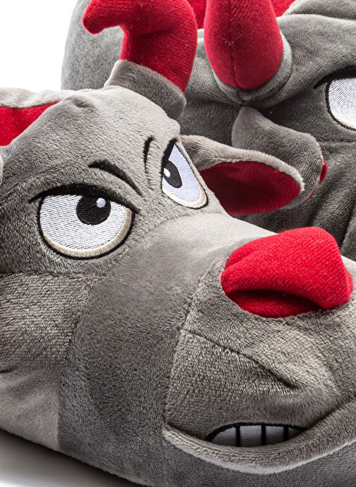 Twigy Gri Erkek Ev Terliği TW TORO - Görsel 4