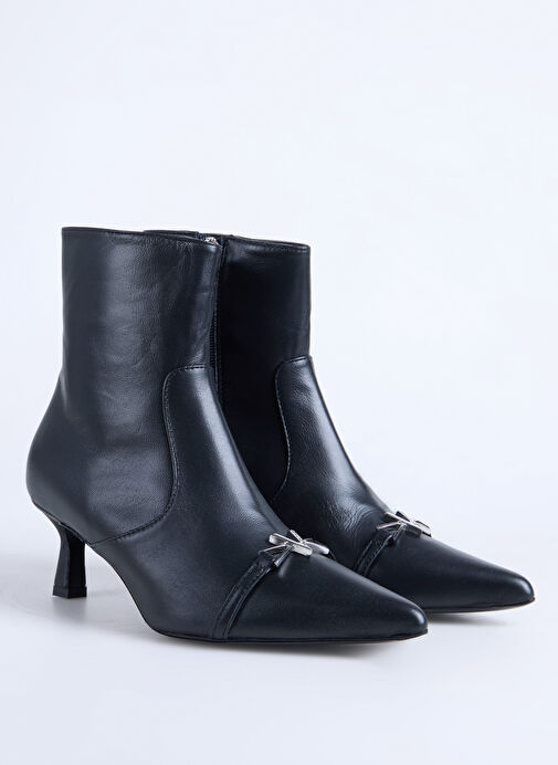Valentino Siyah Kadın Deri Topuklu Bot 91D2548NAP550 - Görsel 3