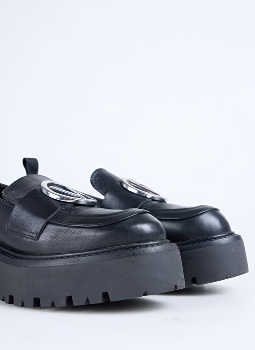 Valentino Siyah Kadın Deri Loafer 91D2565VIT550 - Görsel 6