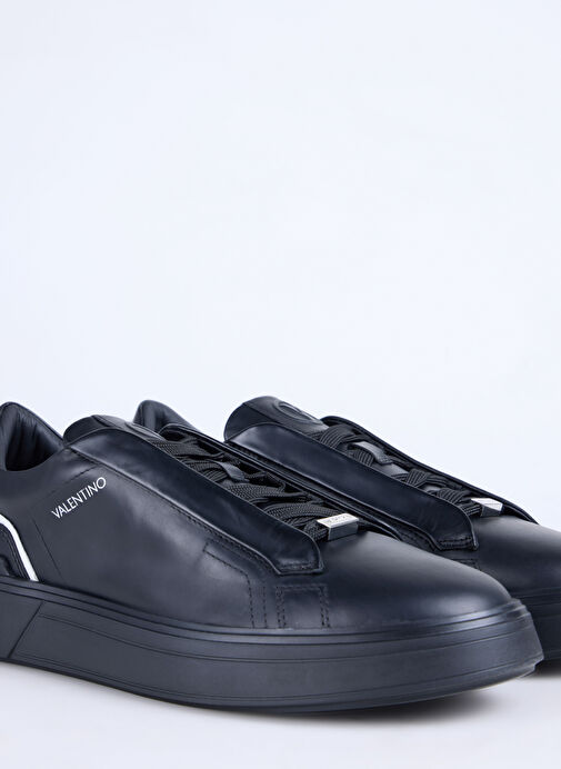 Valentino Siyah Erkek Deri Sneaker REY - Görsel 6