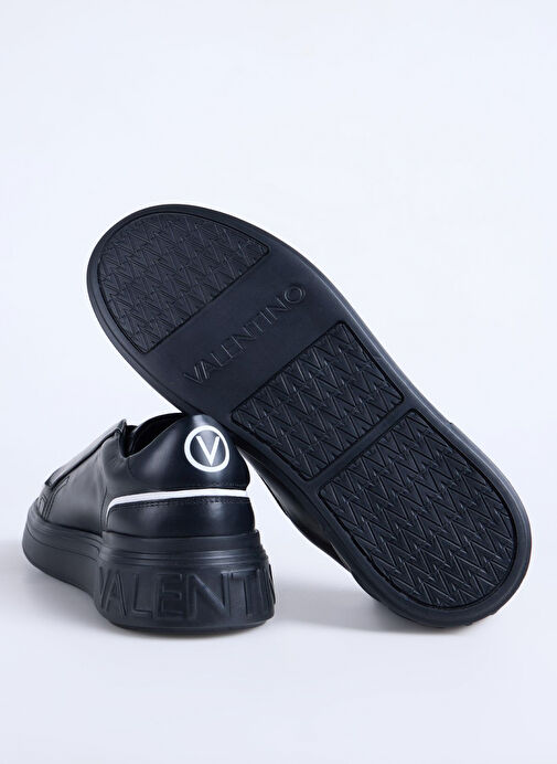 Valentino Siyah Erkek Deri Sneaker REY - Görsel 5